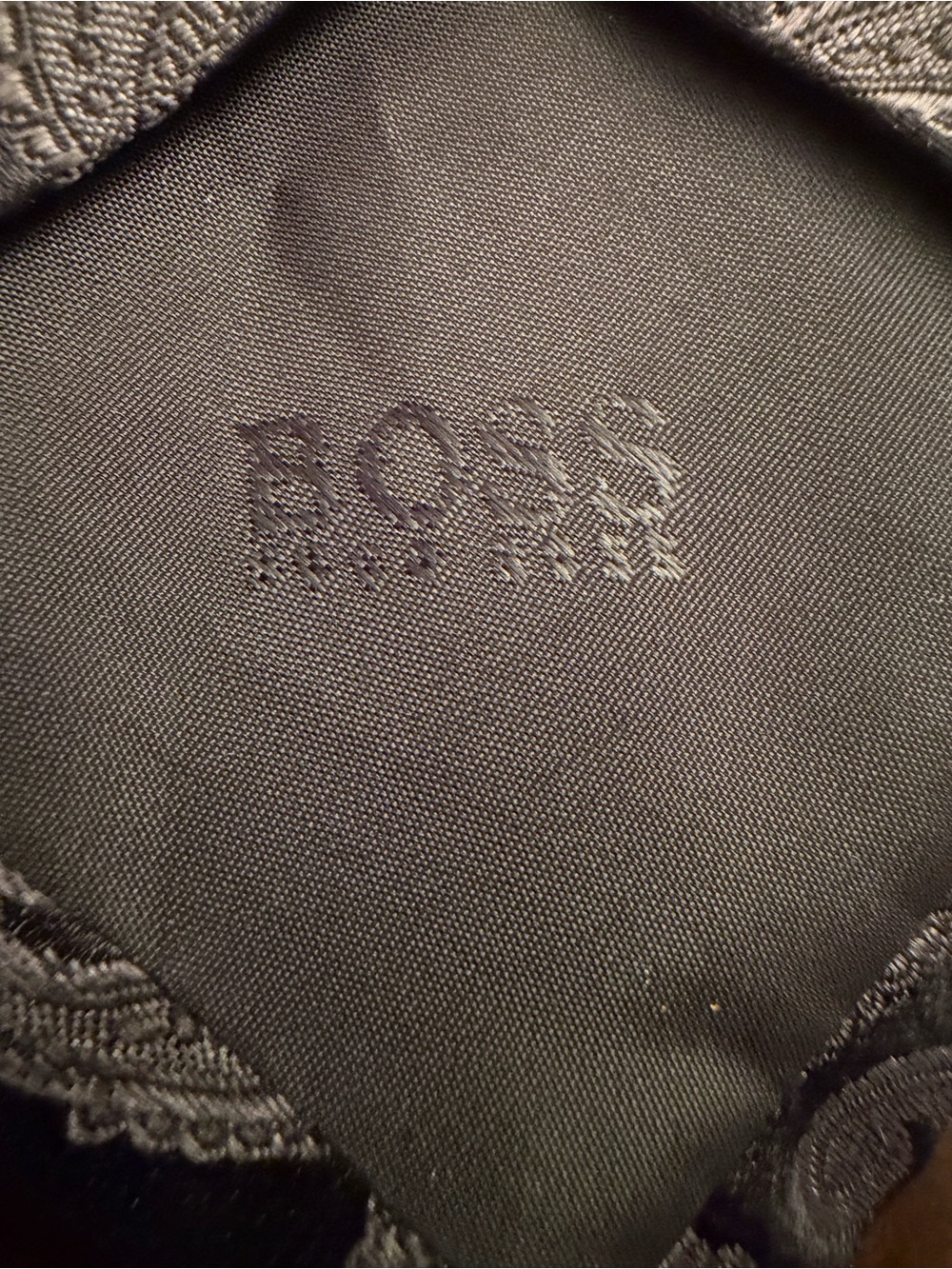 Boss Black Paisley Silk Tie with Subtle Motif - Picture 3 of 3